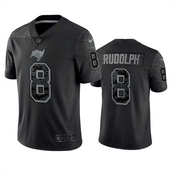 Men's Tampa Bay Buccaneers #8 Kyle Rudolph Black Reflective Limited Stitched Jersey,We sell and wholesale Men's Tampa Bay Buccaneers #8 Kyle Rudolph Black Reflective Limited Stitched Jersey on line form chian!
